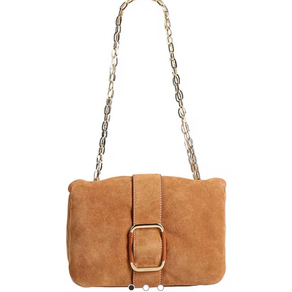 Ba&sh tan Suede teddy puffed Bag	
NWT